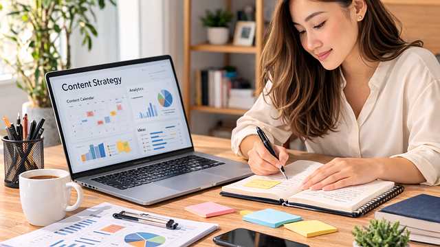 strategic consulting session with marketing professionals reviewing competitive analysis on whiteboard
